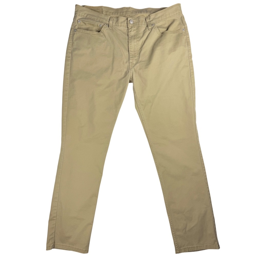 Levis 511 Slim Fit Khaki Tan All Seasons Tech Pants Mens 36x32‎ 04511-3376